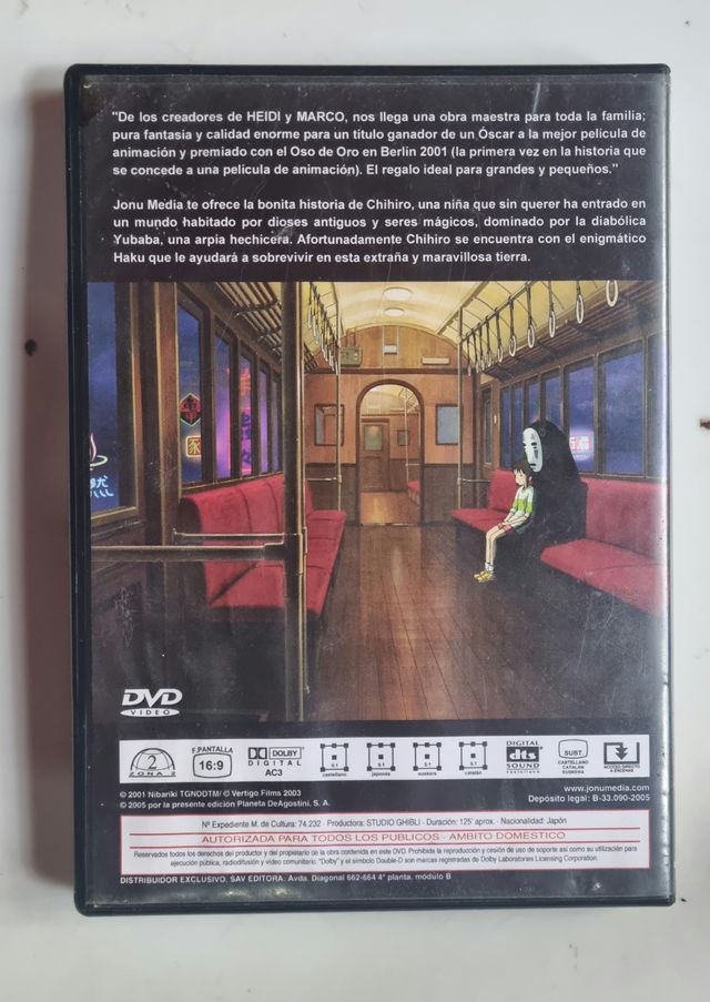 DVD El Viaje de Chihiro (Español)