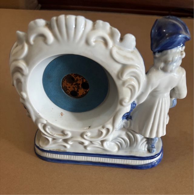 Reloj de Porcelana Vintage con Termómetro Lantex