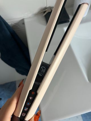 Plancha de pelo beige y oro Dupe Dyson