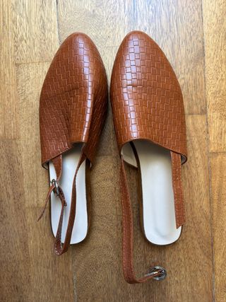 Sandalias planas mujer marrón talla 43