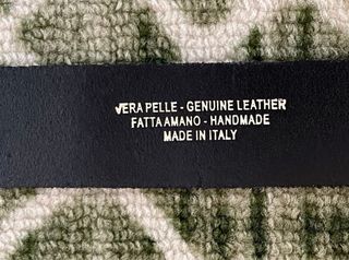 Cintura Vera Pelle 110cm Nera