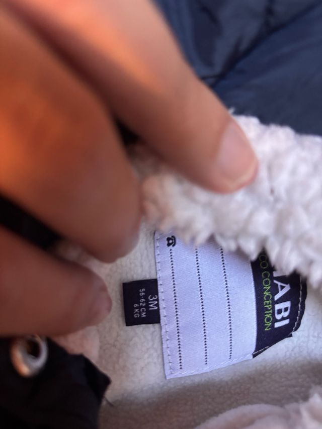 Monos de abrigo para bebé (1-6 meses) 56-62 cm