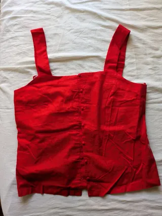 Camisa tirantes roja