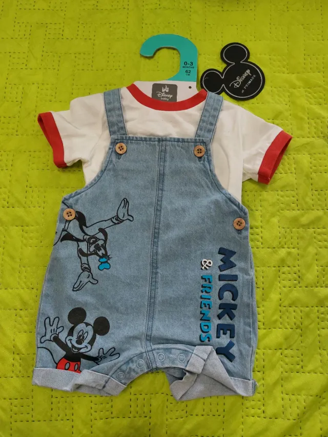 Salopette jeans Disney 0-3 mesi 62 cm