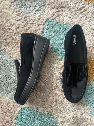 Zapatos negros piel talla 37-38