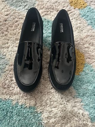 Zapatos negros piel talla 37-38