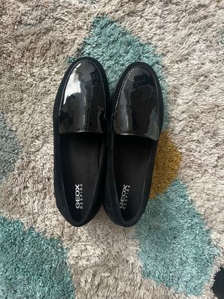 Zapatos negros piel talla 37-38