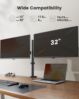 ✨ - ErGear Soporte 2 Monitores para 13-32” Pulgada