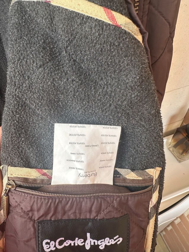 ABRIGO CHAQUETA BURBERRY ACOLCHADA