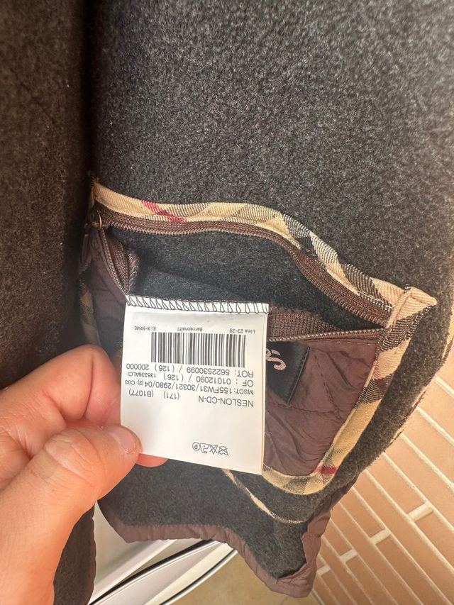 ABRIGO CHAQUETA BURBERRY ACOLCHADA