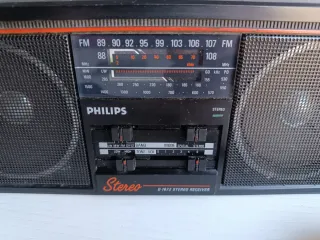 Radio Philips D-1672 Stereo Receiver Vintage
