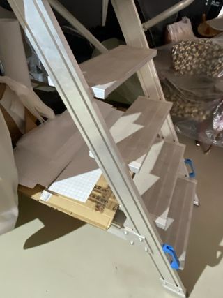 Escalera móvil industrial