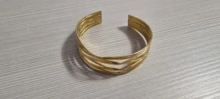 Bracciale rigido multi-filo oro