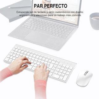 ✨ - cimetech Combo Teclado y Ratón Inalámbrico, 2.