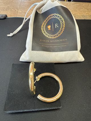 Pendientes Aro Laminado 14k