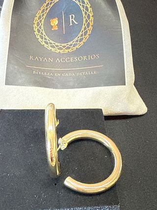 Pendientes Aro Laminado 14k