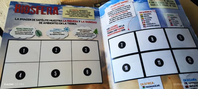 Álbum Naturaleza Salvaje 7000 CROMOS Y  20 ALBUMES