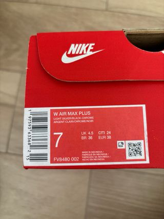 Nike Air Max Plus Plata Mujer