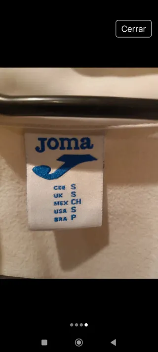 Sudadera Joma Hombre Blanca