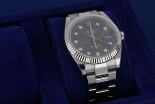 Rolex Datejust 41mm esfera gris diamantes