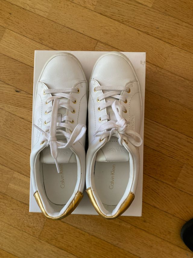 Scarpe Calvin Klein Bianche e Oro