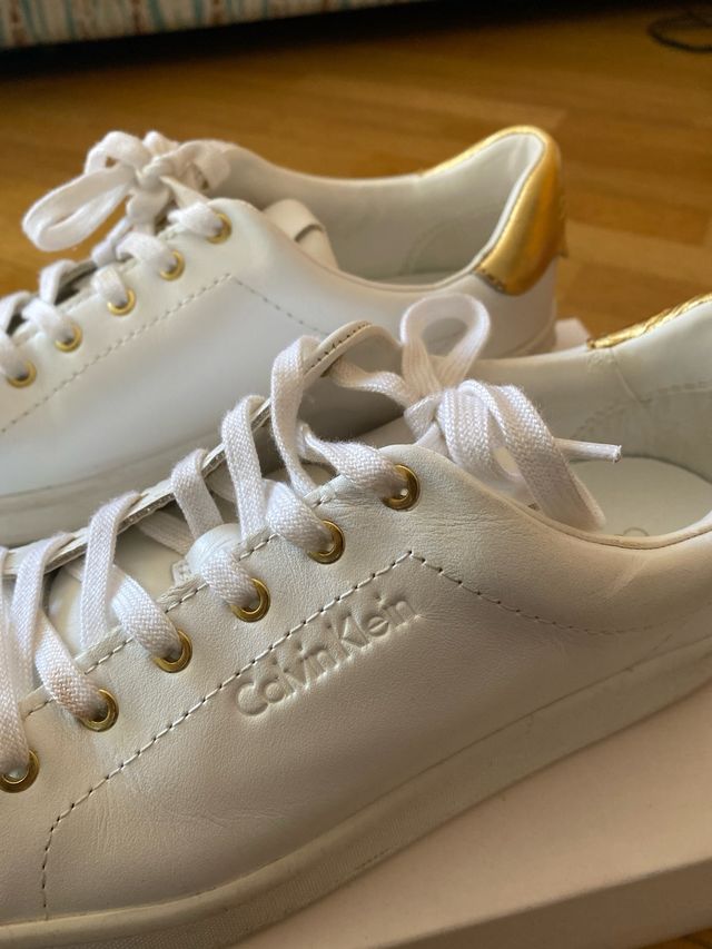 Scarpe Calvin Klein Bianche e Oro