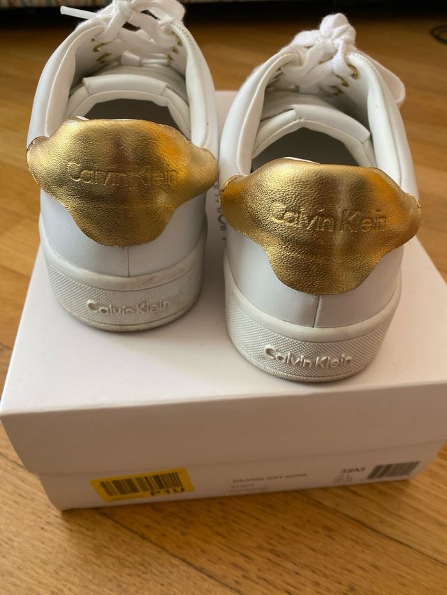 Scarpe Calvin Klein Bianche e Oro