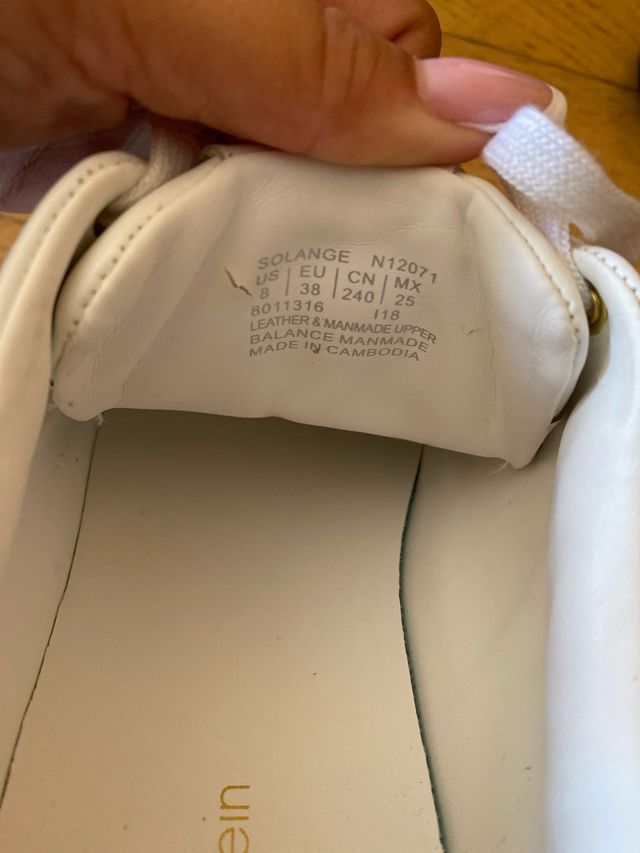 Scarpe Calvin Klein Bianche e Oro