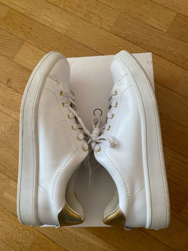 Scarpe Calvin Klein Bianche e Oro
