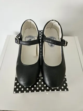 Tacones Baile Flamenco Niña Negros