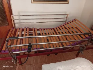 Cama articulada madera y metal