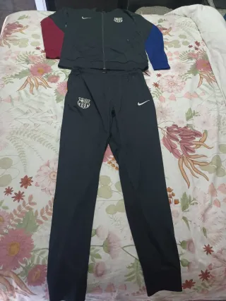 Chándal Oficial FCB Nike Negro Azul Rojo