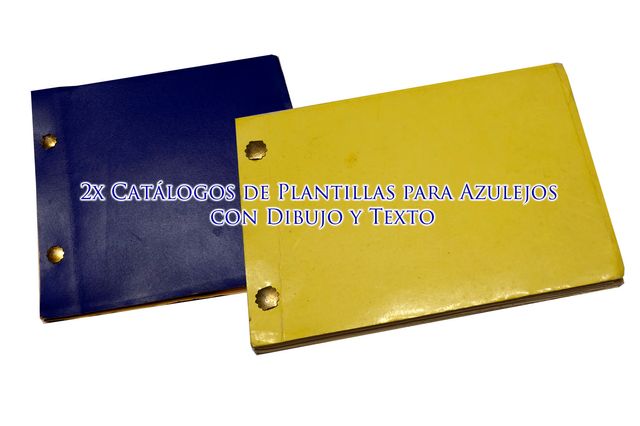 2 Catálogos Plantillas Azulejos Dibujo y Texto