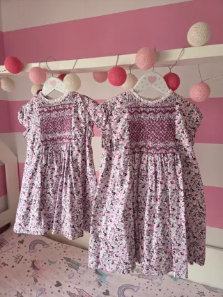 Vestidos Gocco hermanas 7-8 y 5-6 años