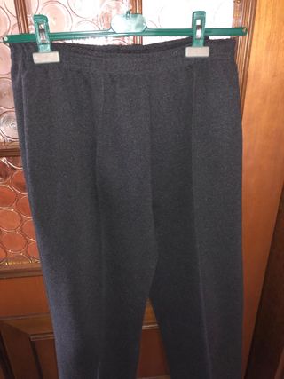 Pantaloni donna lana grigi