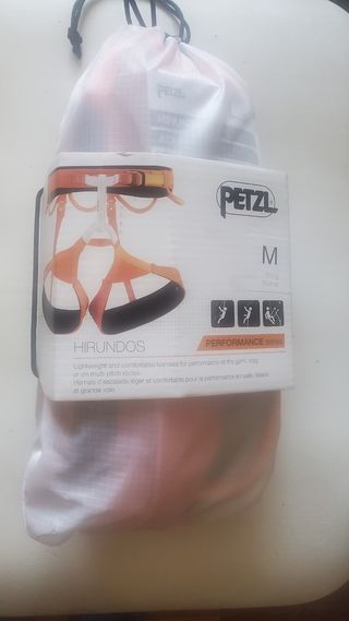 Petzl Hirundos Arnés Escalada Naranja, talla M