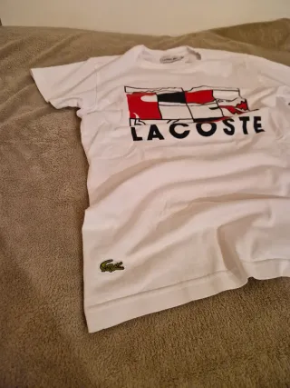 Camiseta Lacoste Blanca Talla S