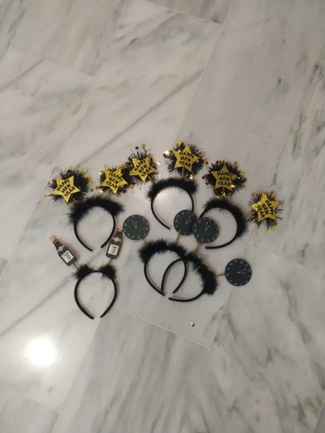 Lote diademas Nochevieja 6 Und