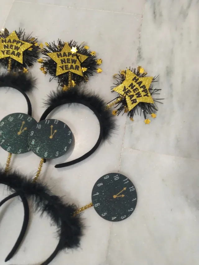 Lote diademas Nochevieja 6 Und