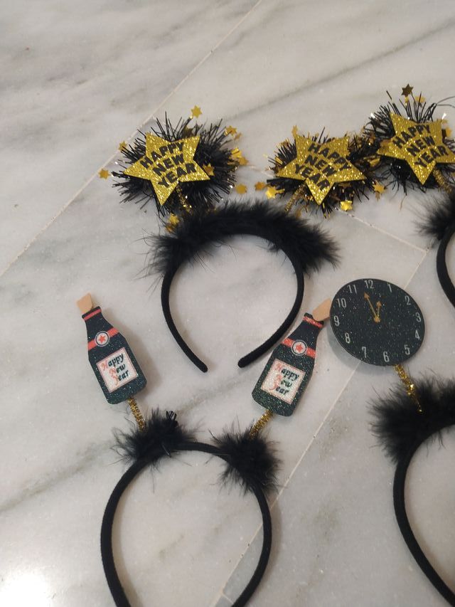 Lote diademas Nochevieja 6 Und