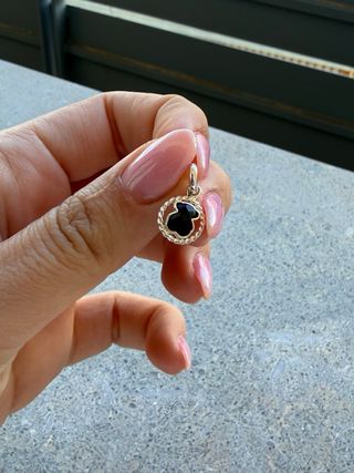 Colgante Oso Negro Plata