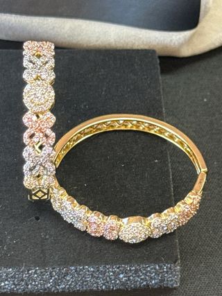pendientes Laminados 14k con Circonitas