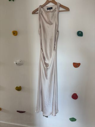 Vestido fiesta Zara Beige Talla L
