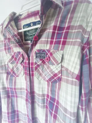 Camisa cuadros mujer Superdry Talla S