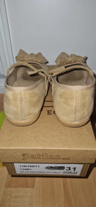 Zapatos niña Batilas con lazo y tira numero 31