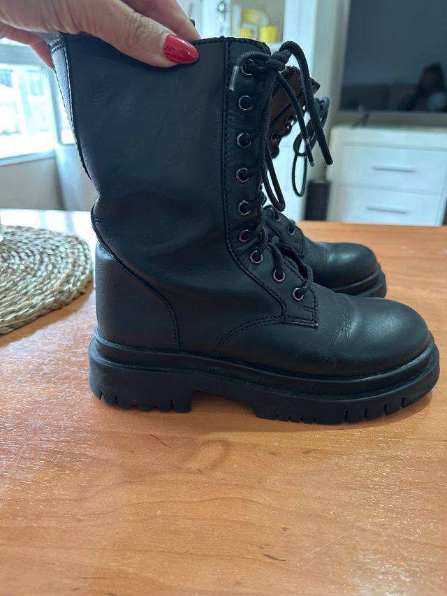 Bota piel niña T.34