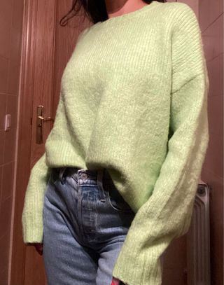 Jersey Bershka verde 