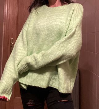 Jersey Bershka verde 