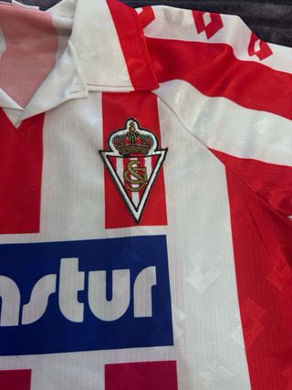 Camiseta Lotto Real Sporting Gijón Talla M 