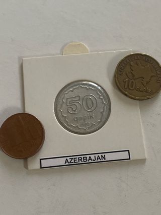 Lote 3 Monedas Azerbaiyán
